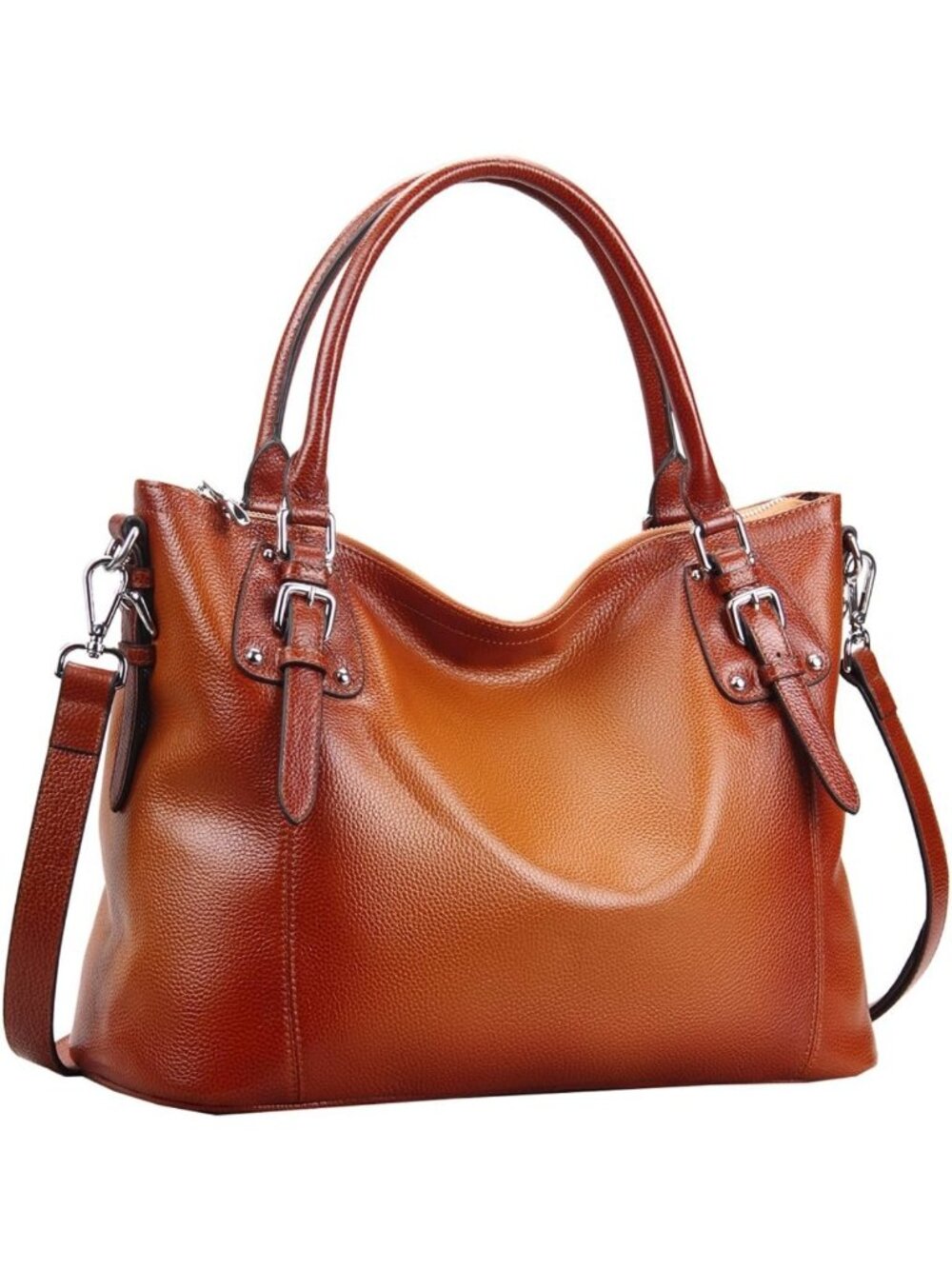 Stylish Leather Tote Bag for Women - Versatile Shoulder Handbag with Top Handle